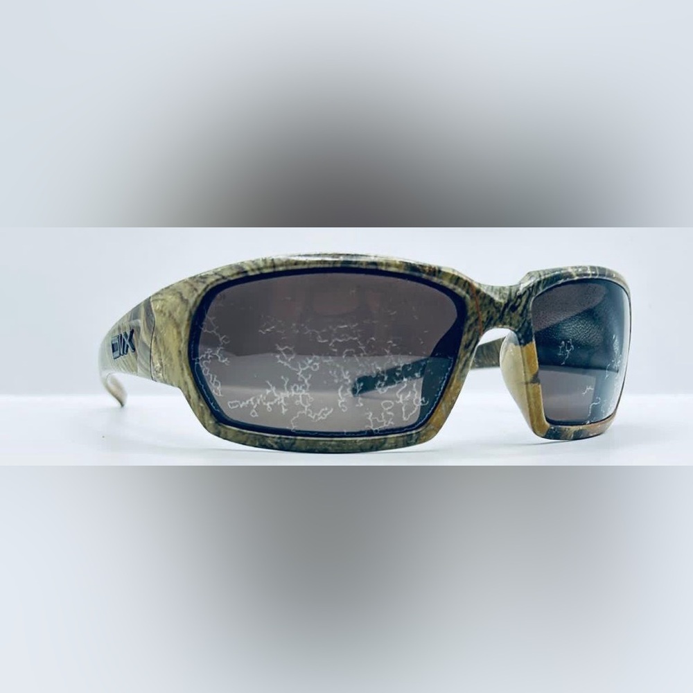 DVX Brown Green Oval Sunglasses Frames Only